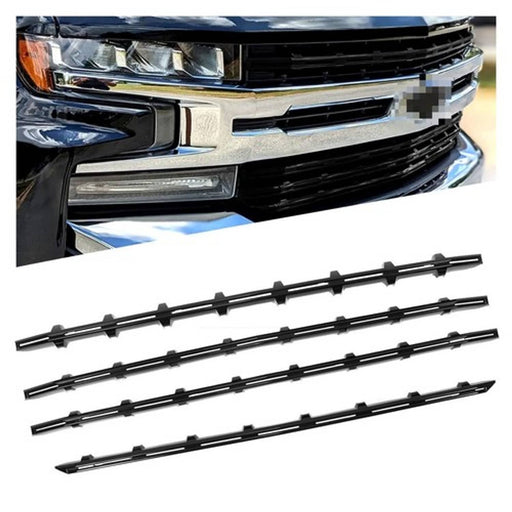 DURAFORCE Black Grille Insert Trim Grill Overlay for 2019-2021 Chevy Silverado 1500 LT RST