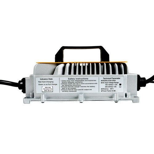 DURAFORCE Fit For EZGO RXV &TXT Golf Cart 48V 18A Charger With Triangular Plug Waterproof