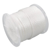 DURAFORCE 5/16 Inch 250ft White Nylon Solid Braid Rope | High UV & Abrasion Resistance
