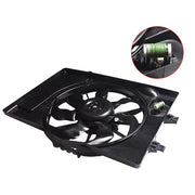DURAFORCE HY3115156 AC Radiator Cooling Fan Assembly For Elantra GT 2018 2.0L 25380F2000