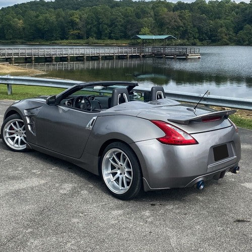 DURAFORCE For Nissan 370Z Coupe 2009-2021 Primer Gray Rear Trunk Spoiler Wing w/Hardware
