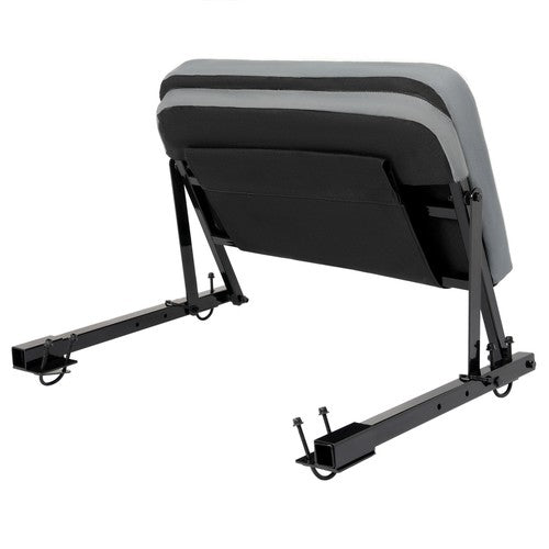 DURAFORCE Folding Frame Rear Seat Backrest Driver Riding Support Thick Cushion For ATV