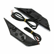 DURAFORCE Black LED Front Bumper Side Marker Light Turn Signal for 2016-2021 for Honda Civic