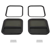 DURAFORCE 2PCS Tempered Glass 17.5" x 15.5" RV Window Vertical Slider For Camper Trailer