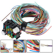 DURAFORCE Universal X-long Wires 12V For Chevy Ford Hotrods 21 Circuit Wiring Harness