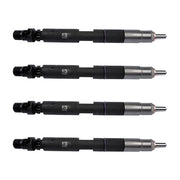 DURAFORCE 4Pcs Common Rail Diesel Fuel Injectors Black Fits JCB T4 Excavator 444 Engine