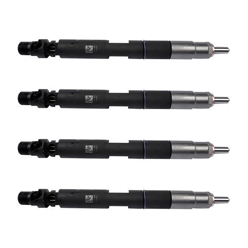 DURAFORCE 4Pcs Common Rail Diesel Fuel Injectors Black Fits JCB T4 Excavator 444 Engine