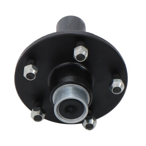 DURAFORCE 1Pc Pre-Assembled 5 x 5.5" Wheel Hub Kit & Round #84 Spindle, With Bearing Kit