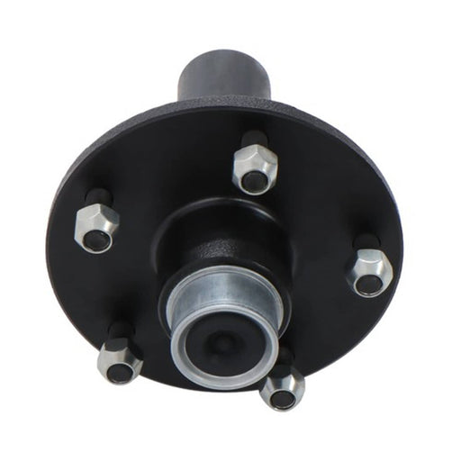 DURAFORCE 1Pc Pre-Assembled 5 x 5.5" Wheel Hub Kit & Round #84 Spindle, With Bearing Kit