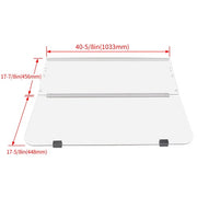 DURAFORCE Clear Folding Windshield For 1995-2003 Yamaha G14 G16 G19 Golf Cart Part PC