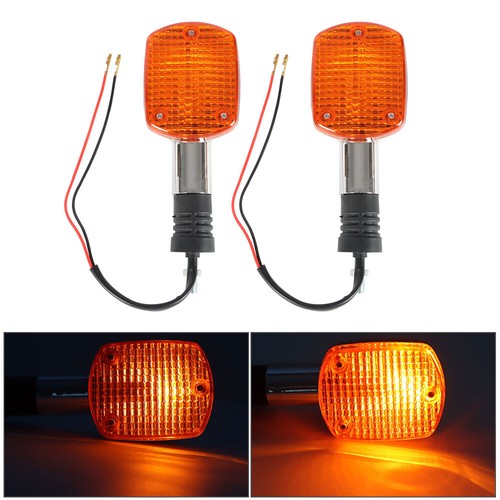 DURAFORCE Front Pair turn signal indicators For Honda V45 VF750C VF700C with stem