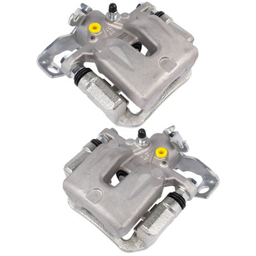 DURAFORCE 2Pcs Rear Driver & Passenger Brake Caliper with Bracket for Kia Soul 2014-2018
