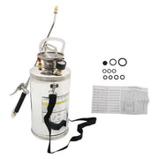 DURAFORCE 1.5 Gallon Stainless Steel Sprayer 16" Wand & 3.3FT Reinforced Hose 6L