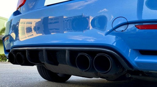 Carbon Fiber Style Rear Bumper Diffuser Valance for BMW F80 M3 F82 M4 15-18