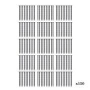 DURAFORCE Landscape Edging Anchoring Garden Stakes Lawn Yard 150 Pcs Plastic Spikes 8 Inch