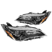 DURAFORCE For 2015-2017 Toyota Camry LE SE Left+Right Halogen Headlamp Black Headlight Set