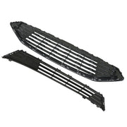 DURAFORCE Front Bumper Upper Lower Grill Assembly Plastic Chrome For Ford Fusion 2017-2018