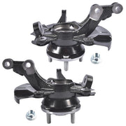 DURAFORCE 2Pcs Front Steering Knuckle Assembly for Dodge Attitude Hyundai Accent 1.4L 1.6L