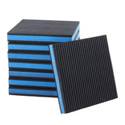 DURAFORCE 8 Pack 6"x6"x7/8" Anti Vibration Pads with Ribbed Rubber & EVA Core