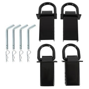 DURAFORCE 4 PCS Heavy Duty Adjustable Trailer Stake Pocket D Ring Standard 2”x4” 16200LBS