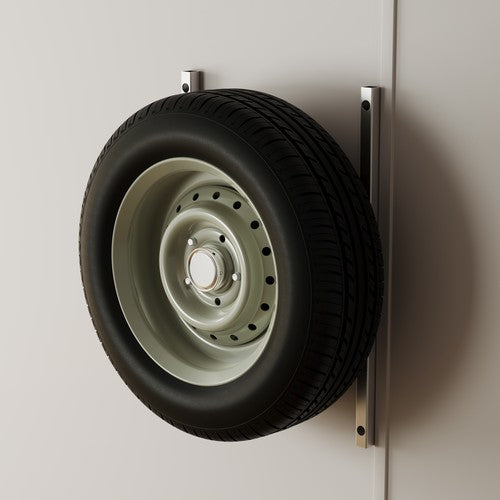 DURAFORCE 16" Stud Spacing Trailer Mount H-Mount Spare Tire Carrier 5-Lug Wheel, Aluminum