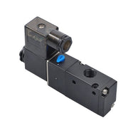 DURAFORCE DC 12V 3-Way 2 Position 1/4"PT Pneumatic Air Control NC Solenoid Valve w/ Light