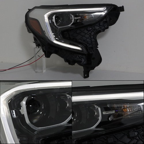 DURAFORCE Xenon HID Clear Chrome Projector Headlights Right Set For GMC Terrain 2018-2021