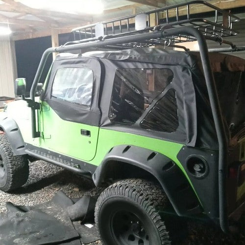 Roof Rack for Jeep Wrangler TJ Rubicon 1997-2006 Textured Black Replace 76713