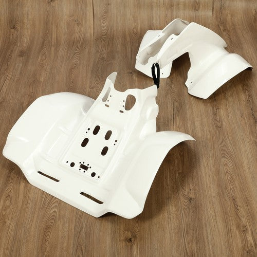 For Honda TRX 250R 1986 1989 White Front Rear Fender Set Plastics Kit