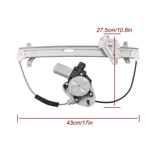 DURAFORCE 741-304 Front LH Window Regulator w/ Motor For Honda Accord Coupe 2003-2007