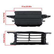 DURAFORCE Black Grille Shutter Radiator Assembly W/O Motor Fit For 2015 16 2017 Ford F-150