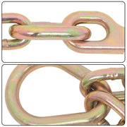 DURAFORCE 3/8in*2ft G80 Chain Double Limb Hook Chain Working Load 7100lbs 15IN J Hooks