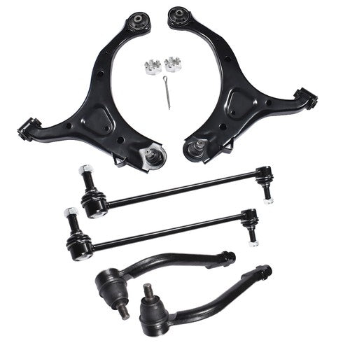 DURAFORCE Control Arms with Ball Joint Tie Rods K621685 Fit For Hyundai Santa Fe 2007-2012