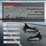 DURAFORCE Right+Left Side For 17-19 Toyota Corolla LE Fog Lights Assembly w/ Wiring+Switch