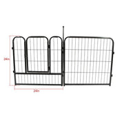 DURAFORCE 16 Panels 24x24 inch Dog Playpen Crate Fence Pet PlayPen Exercise Cage