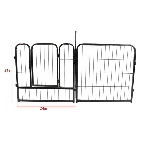DURAFORCE 16 Panels 24x24 inch Dog Playpen Crate Fence Pet PlayPen Exercise Cage