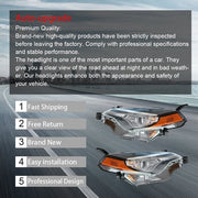 DURAFORCE For Toyota Corolla L Le Eco 2017-2019 Headlight Projector Set Halogen L+R Clear