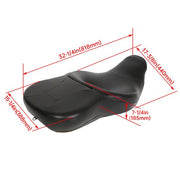 DURAFORCE Driver Passenger Seat For FLHR FLHX Harley Touring Street Glide Road King 09-23