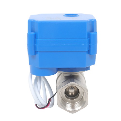 DURAFORCE Solid Motorized Ball Valve 1in Full Port SS 9-24V AC/DC NC Auto Return