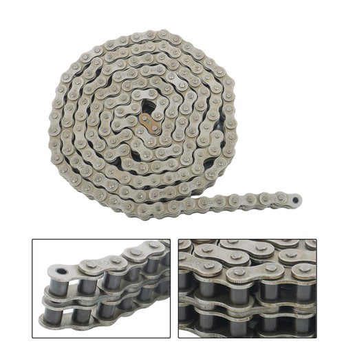 DURAFORCE #60-2 Double Strand Duplex Roller Chain 10 Ft with 2 Connect Links
