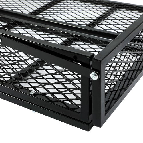 DURAFORCE Rear Drop Mesh Basket Rack Steel Cargo Luggage Carrier For Universal 500LBS