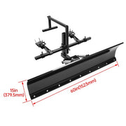 DURAFORCE 5 ft 60" Snow Blade Steel For Zero Turn Mower Snow Plow Adjustable Universal