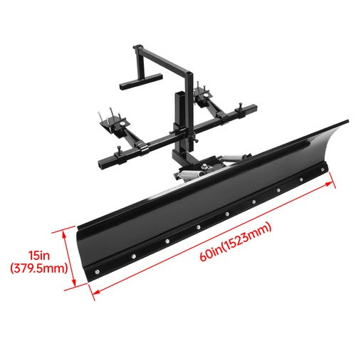 DURAFORCE 5 ft 60" Snow Blade Steel For Zero Turn Mower Snow Plow Adjustable Universal