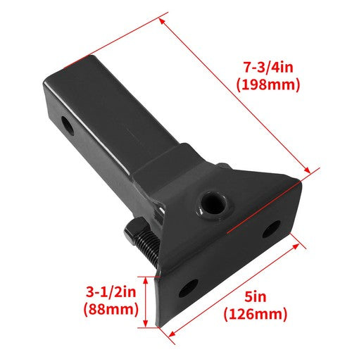 DURAFORCE Black Sleeve Hitch Adapter For 3 Point Hitch Sub-Compact Tractor 2" Receiver