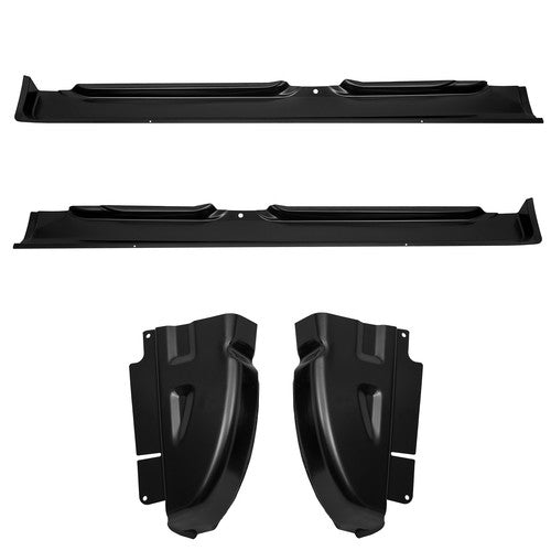 DURAFORCE For 02-08 Dodge Ram Pickup Quad Cab OE Style Rocker Panels & Cab Corners 4PCS