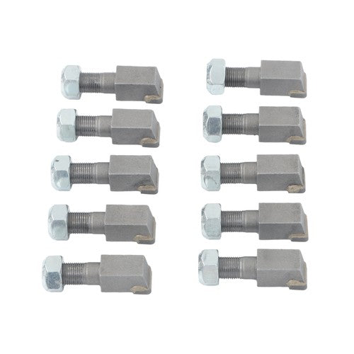 DURAFORCE 10Pcs Threaded Stump Grinder Teeth For Bradco Shaver Ashland Baumalight 2-7/8"