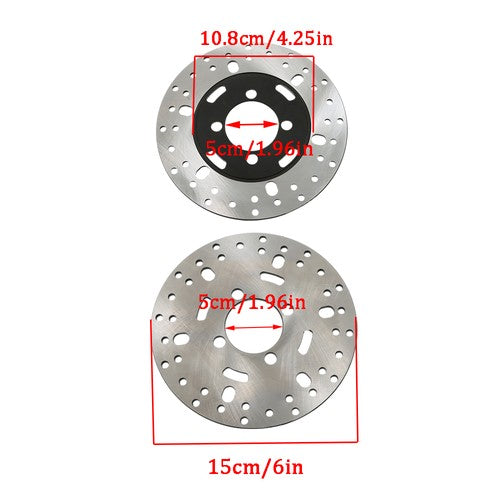 DURAFORCE New For Yamaha Big Bear 350 400 YFM350/400 Front Brake Calipers & Disc Rotors