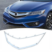 DURAFORCE Front Chrome Grille Grill Trim Frame For 2016-2018 Acura ILX Base 71122TX6A51