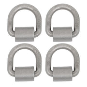 DURAFORCE 4 Pack 3/4" Heavy Duty Weld On Forged D Rings with Welding Clips, 26,500 lbs