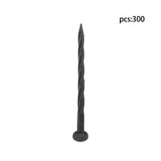 DURAFORCE 300PCS 8 Inch Plastic Landscape Anchoring Spikes, Garden Spiral Landscape Spikes